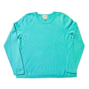 Vintage Chadwick’s 100% Cashmere Sweater – Teal – Women’s XL